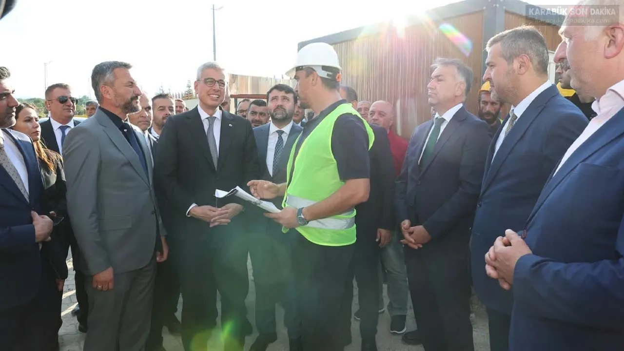 BAKAN MEMİŞOĞLU ESKİPAZAR DEVLET HASTANESİ İNŞAATINI YERİNDE İNCELEDİ
