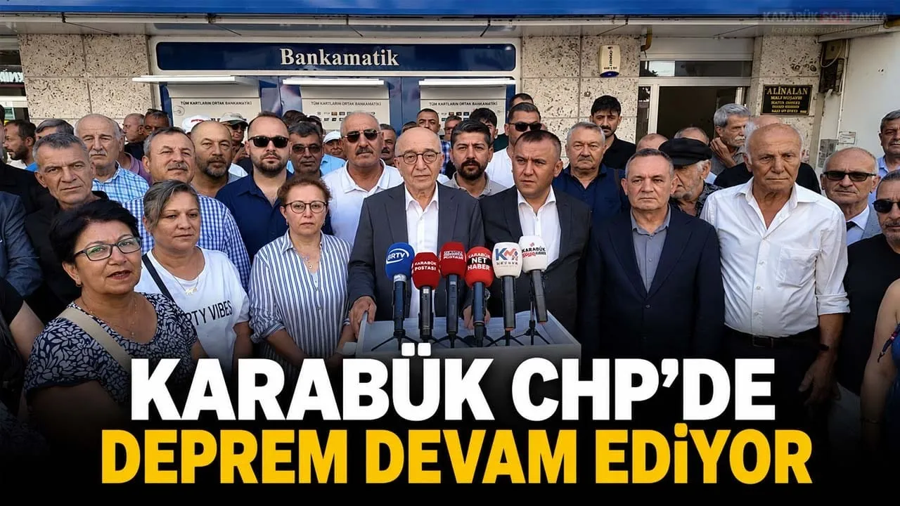 CHP KARABÜK YÖNETİMİ TOPLU İSTİFA ETTİ, YENİ PARTİ’YE KATILDI