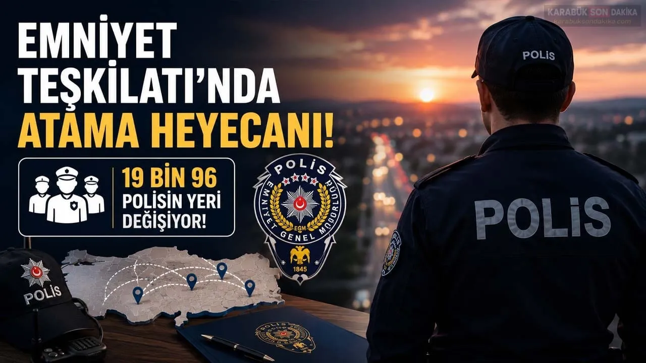 EMNİYET TEŞKİLATI’NDA ATAMA HEYECANI: 19 BİN 96 POLİSİN YERİ DEĞİŞİYOR