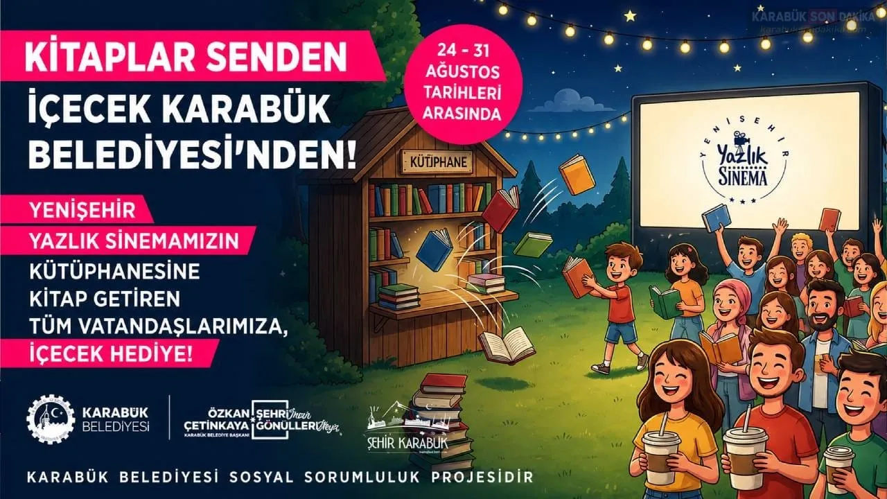 KARABÜK BELEDİYESİNDEN SİNEMADA ANLAMLI KİTAP KAMPANYASI