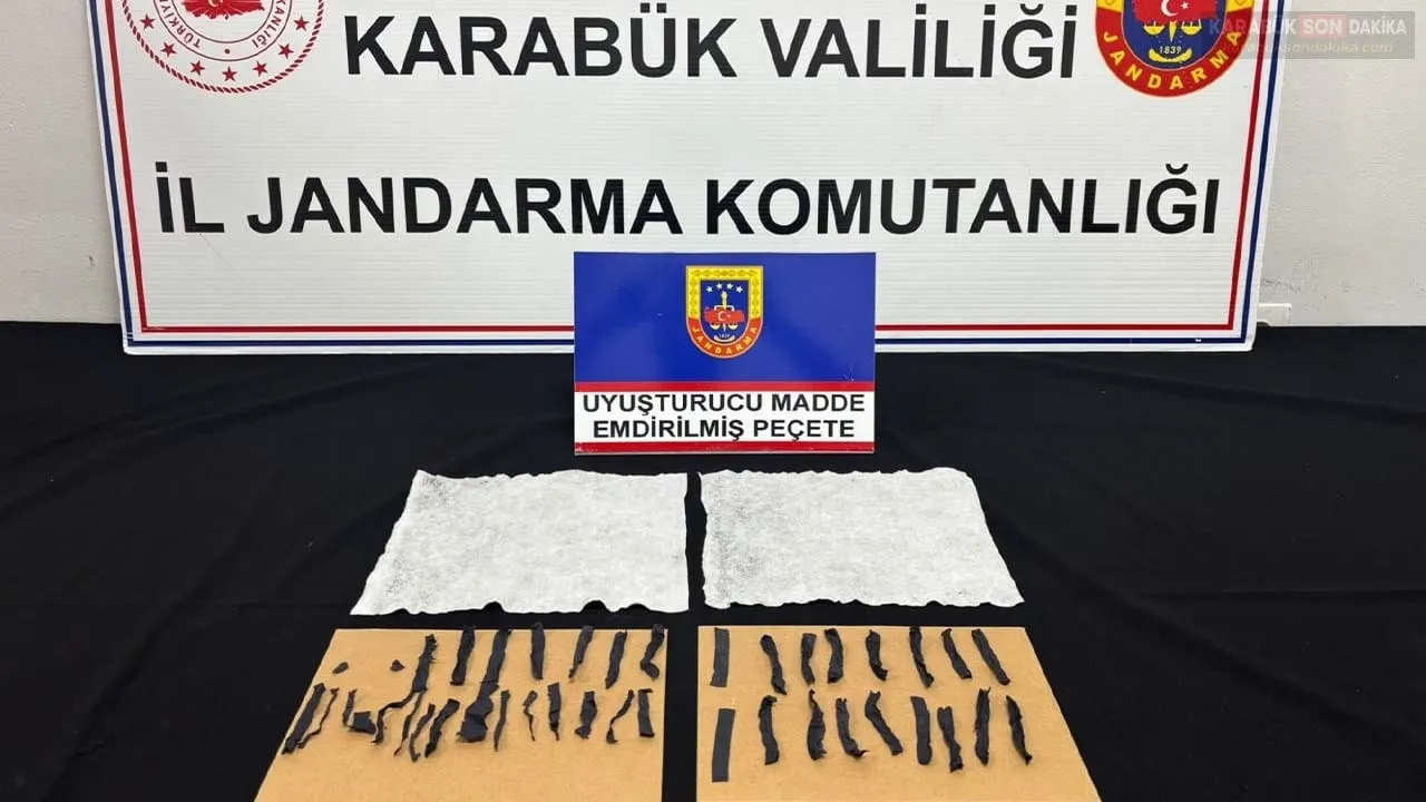 KARABÜK’TE JANDARMADAN UYUŞTURUCU OPERASYONU