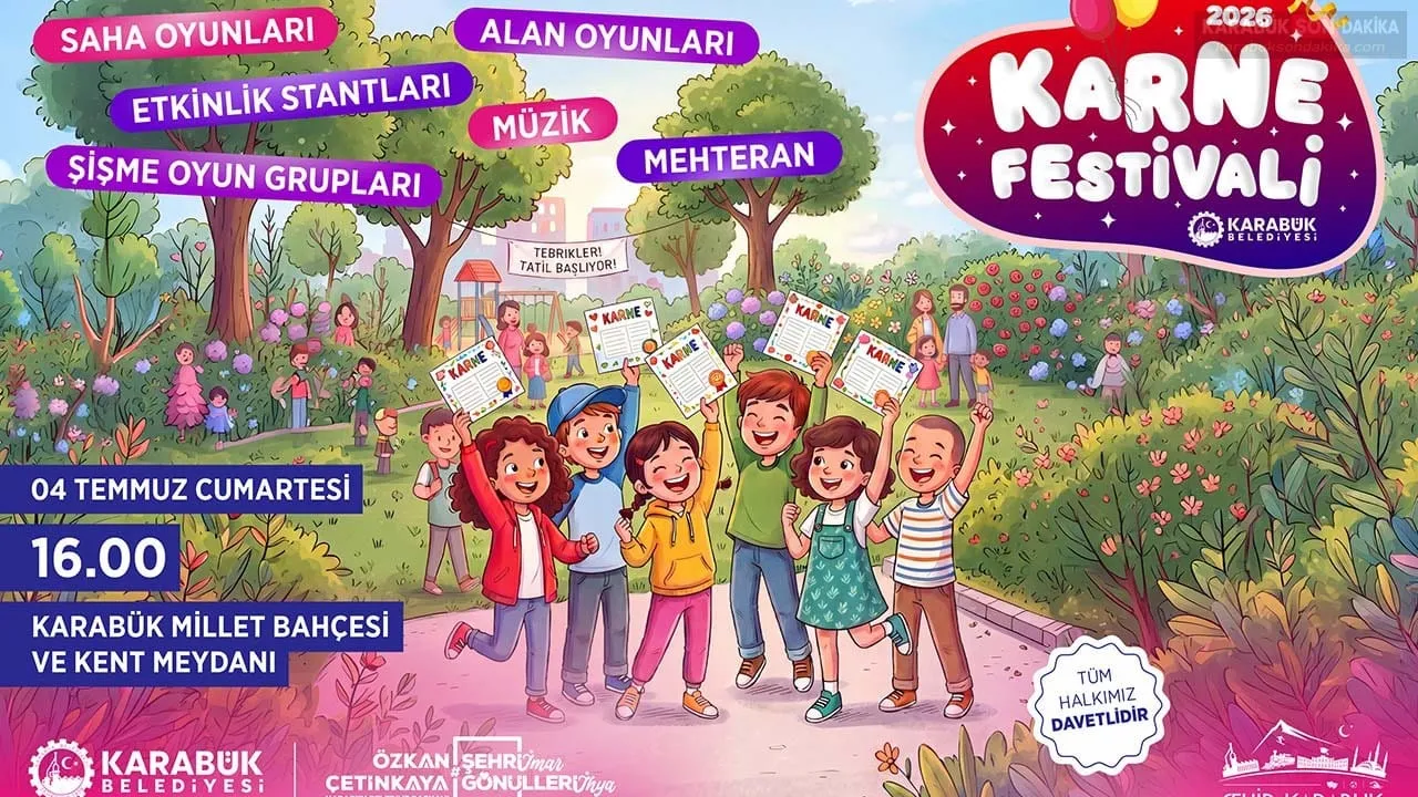 KARABÜK’TE KARNE COŞKUSU FESTİVALE DÖNÜŞÜYOR