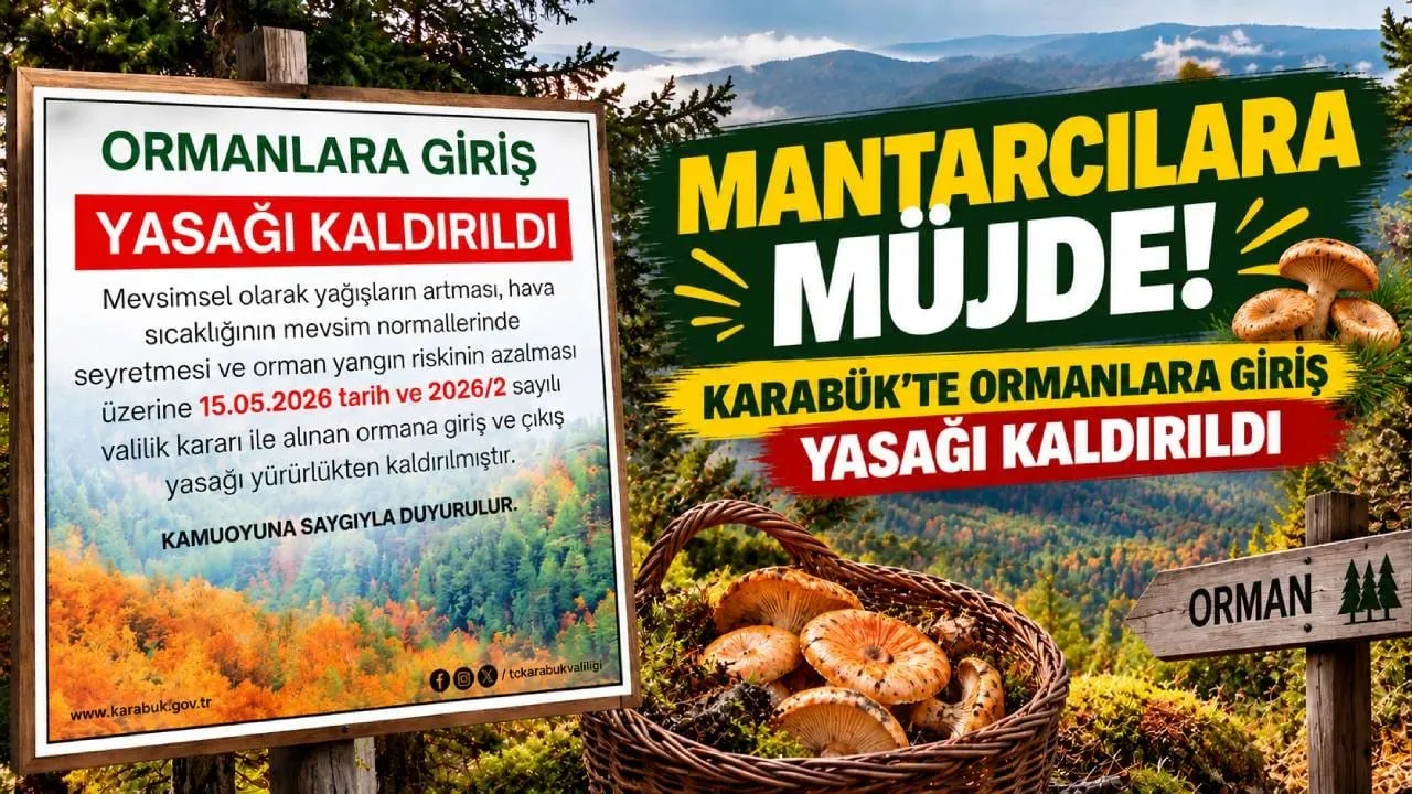 ORMANLARA GİRİŞ YASAĞI KALKTI! MANTARCILAR SEVİNECEK